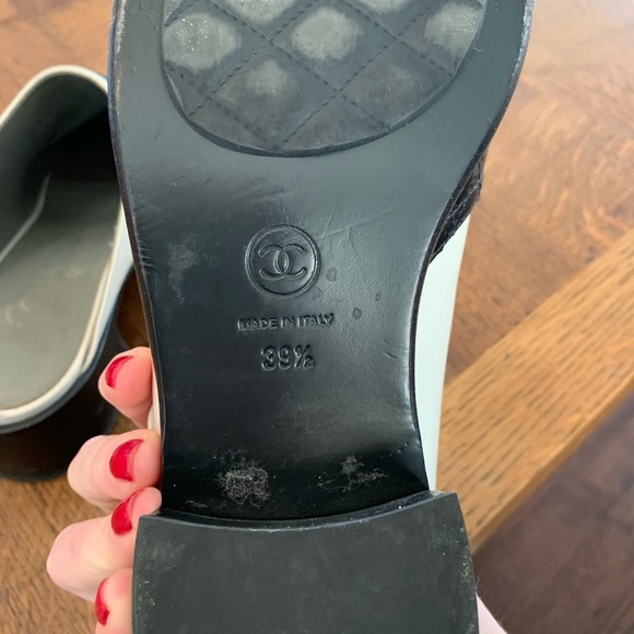 Chanel Mules/Clogs - lightly worn. Slight scuff on one toe. Retail over $1400 - Picture 3 of 6